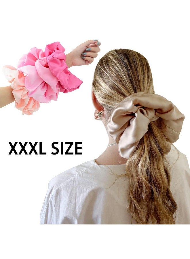 كلوفن 18 لونًا Xxxllarge ربطات شعر كبيرة الحجم Scrunchies من الساتان المطاطي Scrunchy Bobbles إكسسوارات ربطات شعر كبيرة الحجم للفتيات والنساء - Image 5