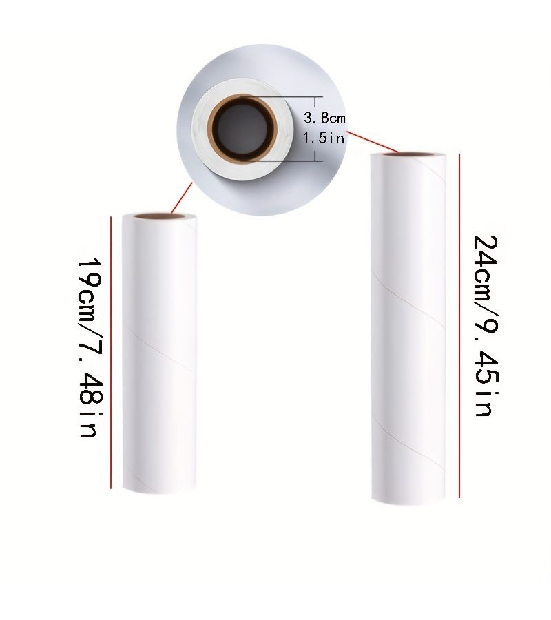 120 Sheets Pack Reinforced Adhesive Dust Roller Refill 9.45 Inches Manual Pet Hair Remover for Furniture and Carpets Easy Tear - Image 2