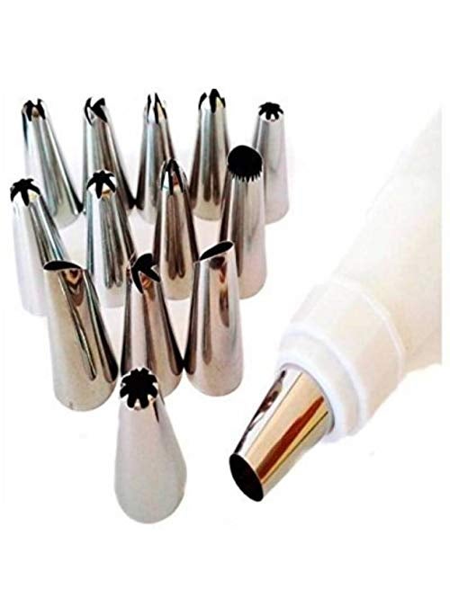 HPK Icing Nozzle Stainless Steel nozzles Silver Kitchen Tool Set  - Image 4
