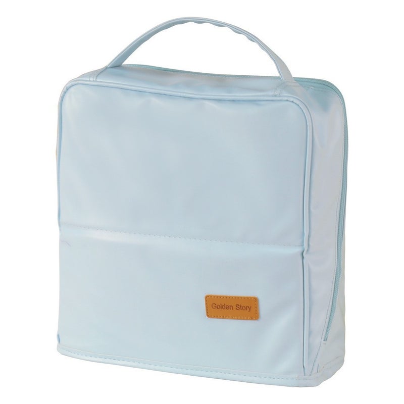 Vertical Cosmetic Bag with Mirror, Large Capacity for Travel - Image 5