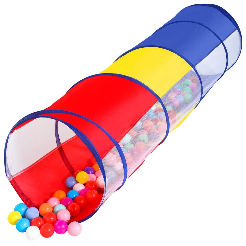 Moncoland Kids Play Tunnel Tent for Toddlers Colorful Pop Up Crawl Tunnel Toy for Baby or Pet with Breathable Mesh Collapsible Gift for Boy and Girl Play Tunnel Indoor and Outdoor Game - Image 2
