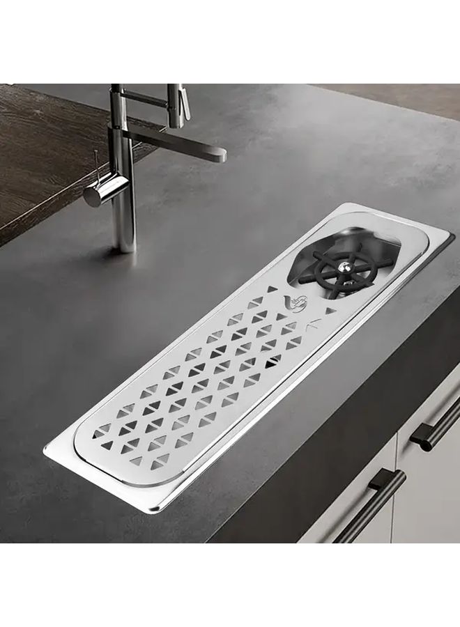 304 Stainless Steel Coffee Cup Washer Kettle Rinser For Sink Automatic Soap Cleaning Pump System High Pressure For Bar Coffee Shop - Image 1