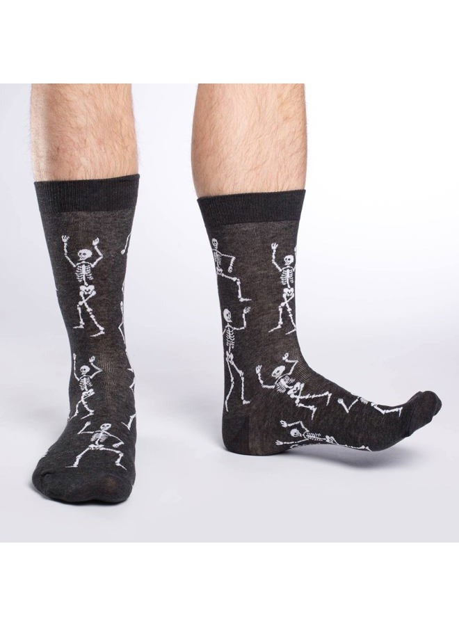 Good Luck Sock Men's Halloween Socks, Adult, Dancing Skeletons, One size - Image 2