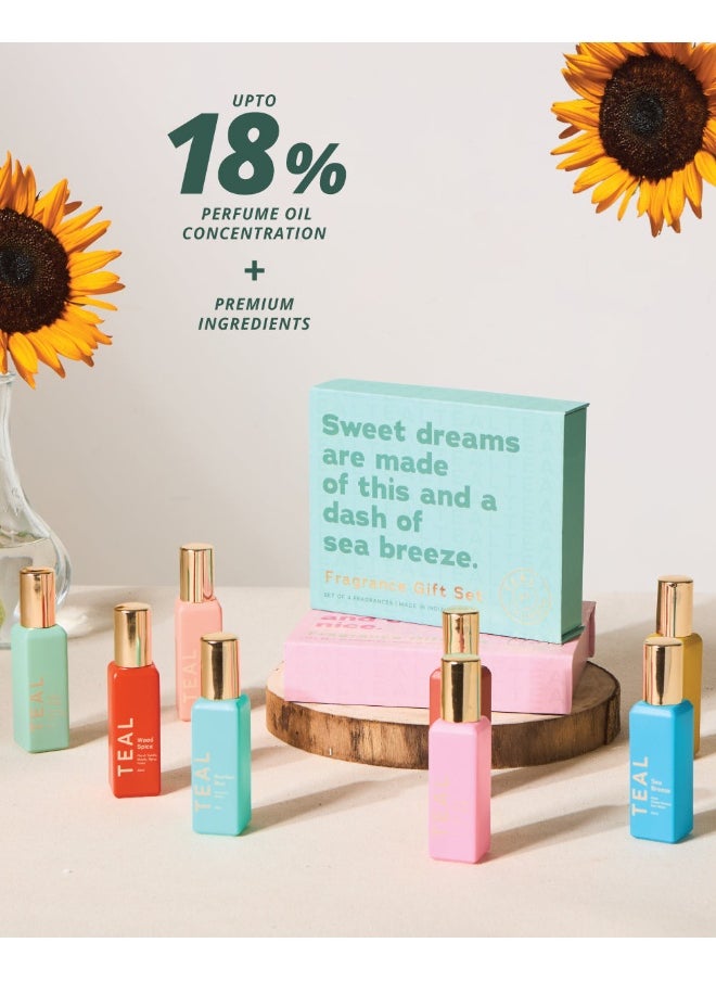 Chumbak Teal by Chumbak | Wonderland Fragrance Gift, Set of 4  - Image 5