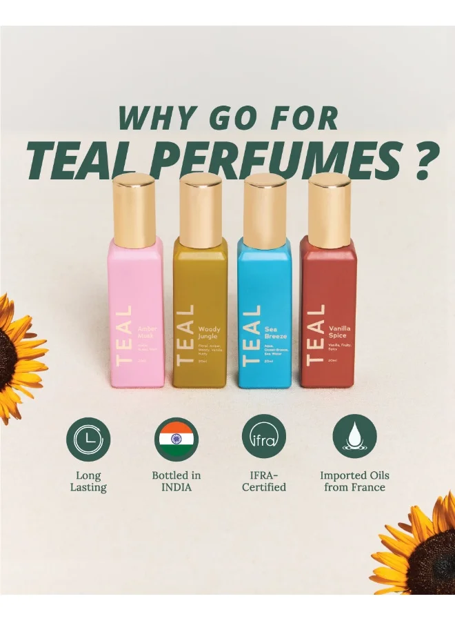 Chumbak Teal by Chumbak | Wonderland Fragrance Gift, Set of 4