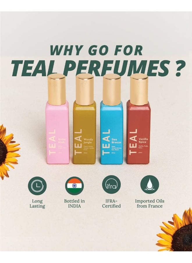 Chumbak Teal by Chumbak | Wonderland Fragrance Gift, Set of 4  - Image 3
