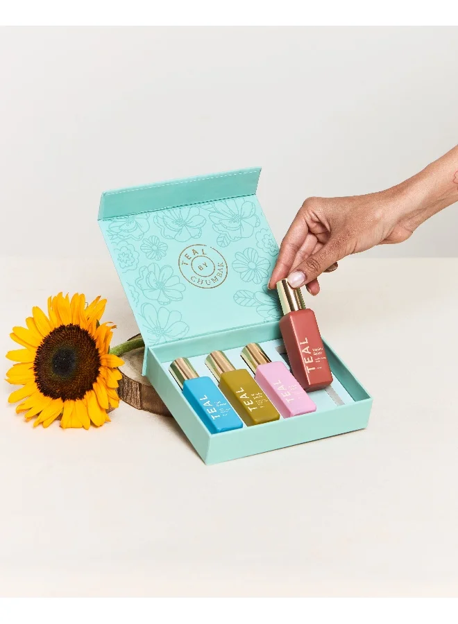 Chumbak Teal by Chumbak | Wonderland Fragrance Gift, Set of 4