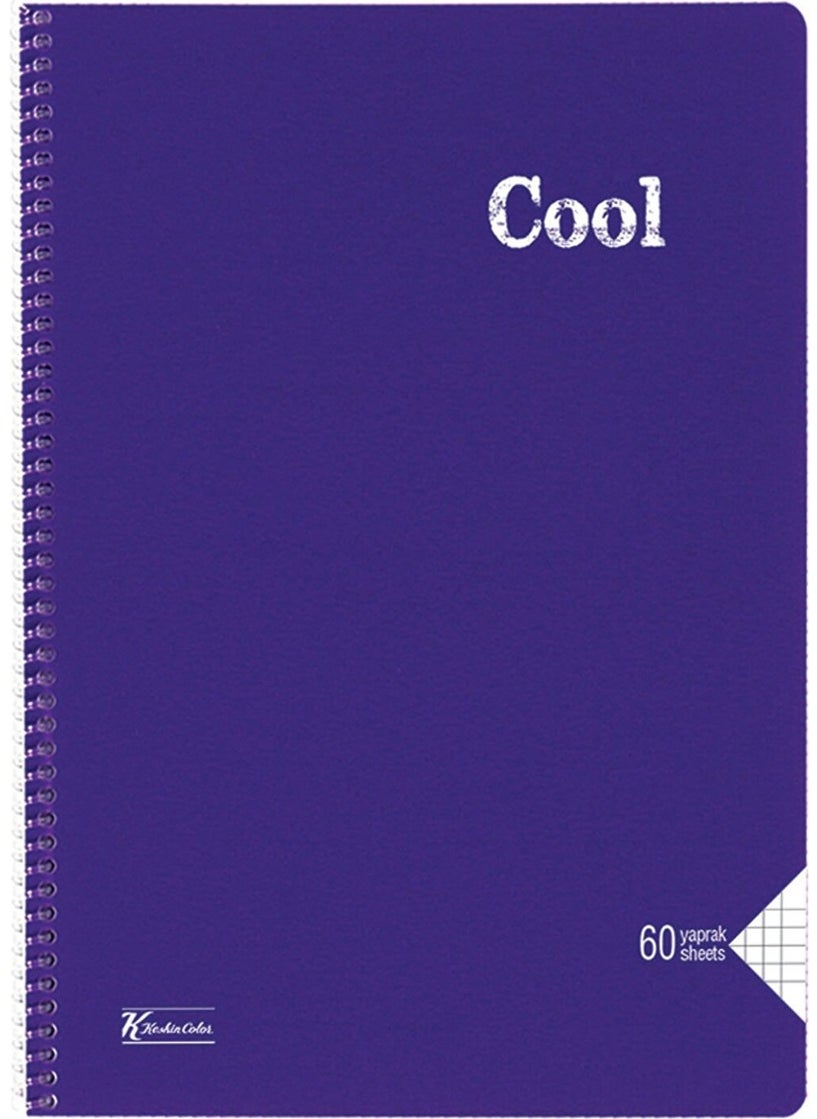 K.color A4 60 Sheets Checkered PP Cover Spiral Cool Notebook - pzsku/Z2084B01C090BAC444764Z/45/_/1729236298/dc9d6501-98b3-4d59-aa27-e180d47c0fce