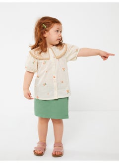 Basic Baby Girl Short Skirt With Elastic Waist