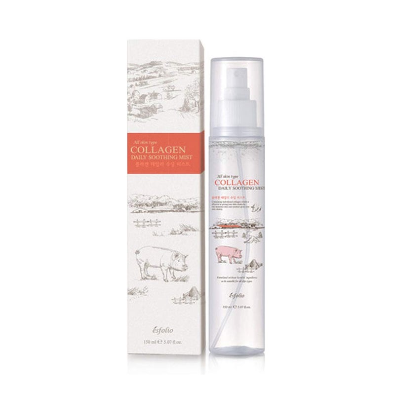 Esfolio Collagen Daily Soothing Mist  Hydrating and Refreshing Facial Spray  Boosts Skin Elasticity and Softness  Lightweight NonSticky Formula for All Skin Types  150ml 507 oz