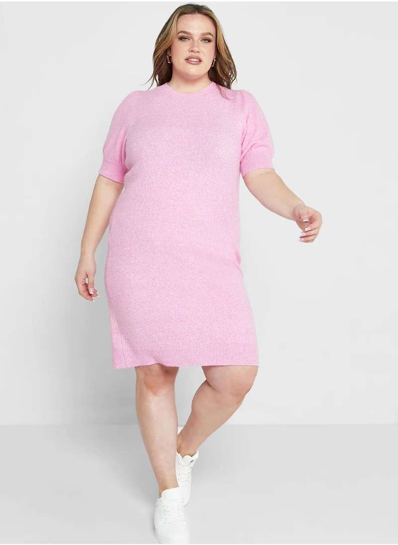 Vero Moda Curve Balloon Sleeve Knitted Dress