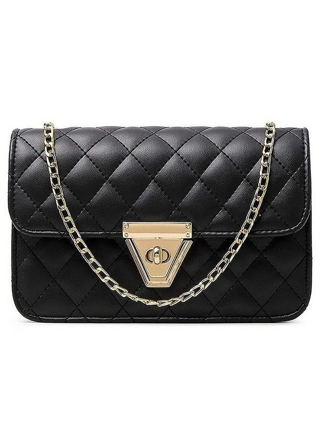 Fargo - Fargo Leatherette Side Sling Bags For Women's Ladies Hangbag (Black) - Image 1