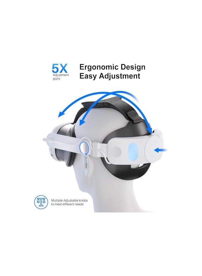 erorex Head Strap with Battery Pack for Quest 3: 6000mAh Elite Strap Replacement - Image 2