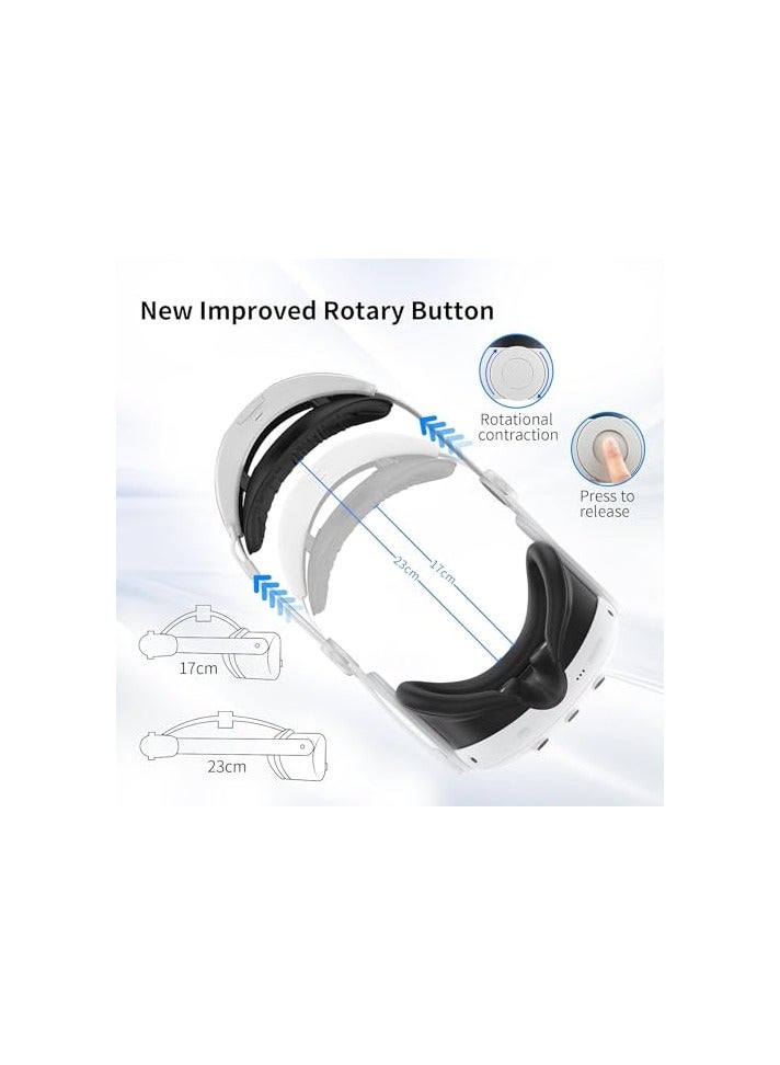 erorex Head Strap with Battery Pack for Quest 3: 6000mAh Elite Strap Replacement - Image 4