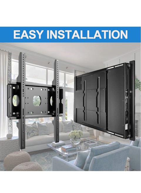 TV Wall Mount for Most 42-90 Inch TVs, Ultra Slim Support TV Mural Up to VESA 750x500mm Heavy Duty 220lbs Load, TV Wall Holder Fits 50 55 65 75 80 85" Large Screen Wall Mount Bracket