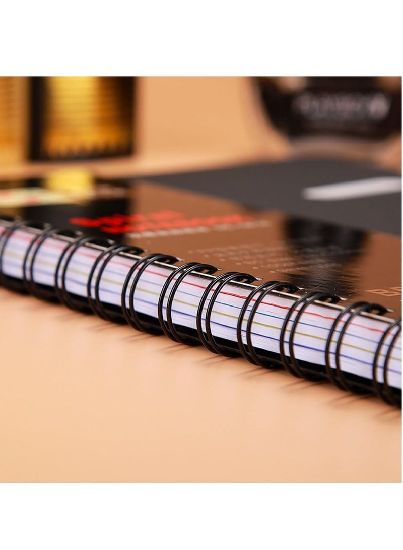 DUNISO Classified Business Spiral Notebook School, Office Memo Subjects Notebooks Diary Journal Notebook Planner Loose Leaf NotePad Personal Sketchbook (252*172mm) - Image 3