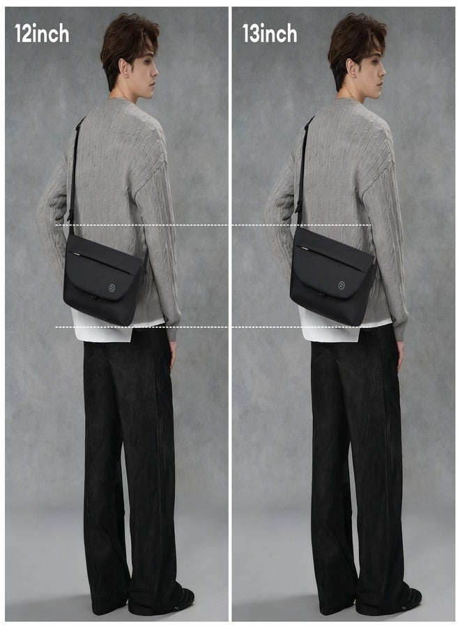 mixi Crossbody Sling Bag for Men Waterproof Lightweight Business Work Messenger Bag Multi-Pocket Commuter Travel Shoulder Casual Daypack-13 inch, Black - Image 5