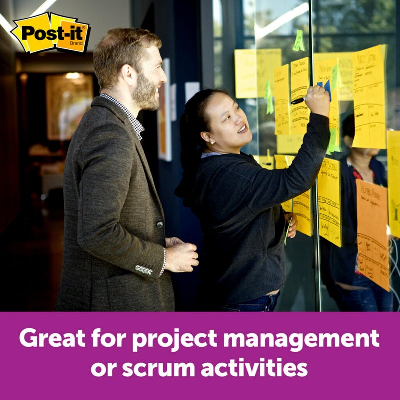 Post-it Super Sticky Big Notes, 11 in x 11 in, 1 Pad, 2X The Sticking Power, Yellow, Recyclable (BN11) - Image 3