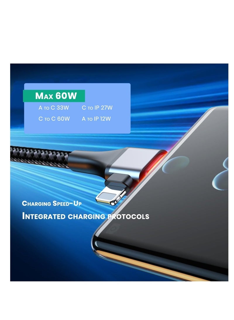 USB C Cable, 4 in 1 Universal USB Cable, 6ft Travel Charger Cord, Fast Charging Cord PD Type C to C Male to Male, with 480Mbps Data Transfer, Universal Charging Cable for Phone, Computer - Image 5