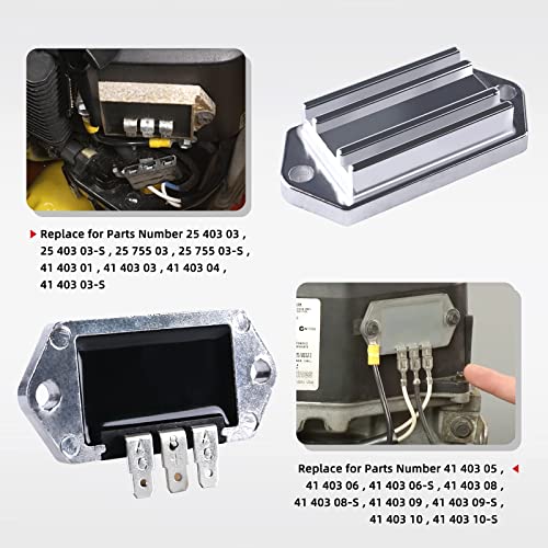 Tang Voltage Regulator Rectifier Replaces for Kohler 8-25 HP Engine,Fit Part Number 41 403 09,41 403 10-S,25 403 03-S,41 403 04,41 403 05,41 403 06,41 403 08 - Image 4