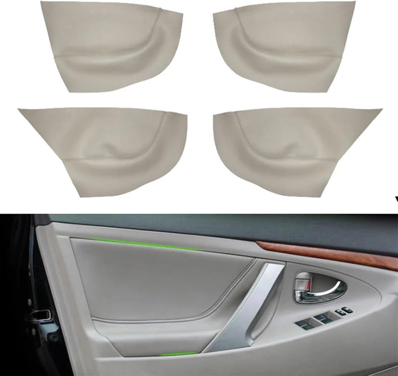 QASULER Microfiber Leather Door Handle Cover for Toyota Camry - Image 4