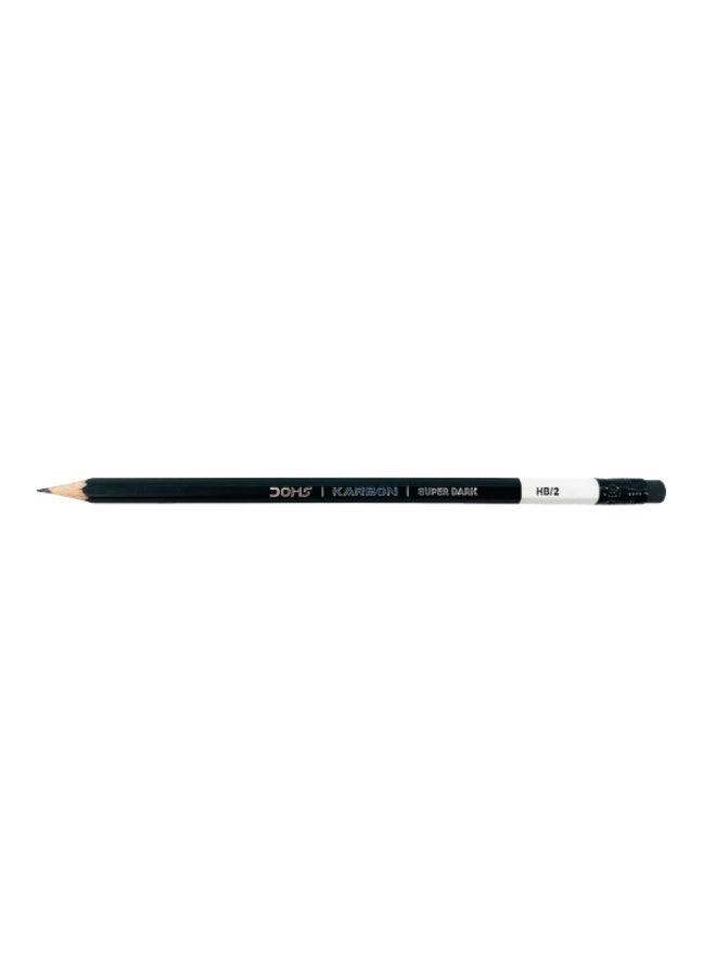 DOMS Karbon Eraser-Tipped Super Dark Graphite Pencils HB/2 – Pack of 40 – 185mm Length – Smooth Writing - Image 3
