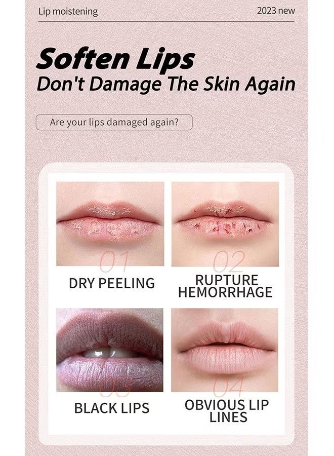 سوفازين بلسم الشفاه للشفهة الداكنة - الشفاه السوداء الداكنة إزالة تقشير الصبغة ، تتلاشى ملل الوردي بلسم الشفاه مشرقة ، مكافحة الترطيب ، الشفاه الناعمة ، تقشير لطيف للشفتين المتشققة والجافة - Image 2