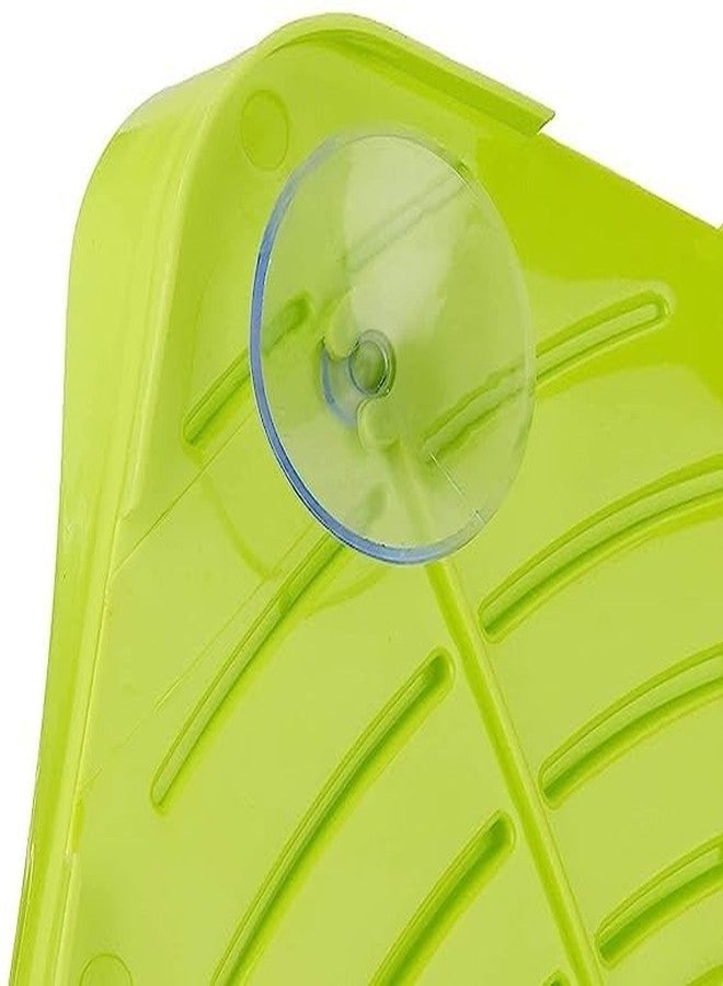 BigPlayer Green Corner Kitchen Sink Storage Organizer Rack - Space-Saving & Easy-Access Design for Tidy Countertops - Image 2