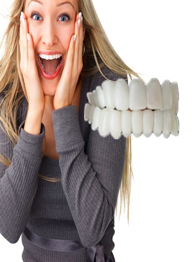 SowSmile غطاء أسنان علوي وسفلي من هلام السيليكون الجديد لابتسامة مثالية، قوالب مرنة تناسب الأسنان، تقويم الأسنان، طقم أسنان - Image 3