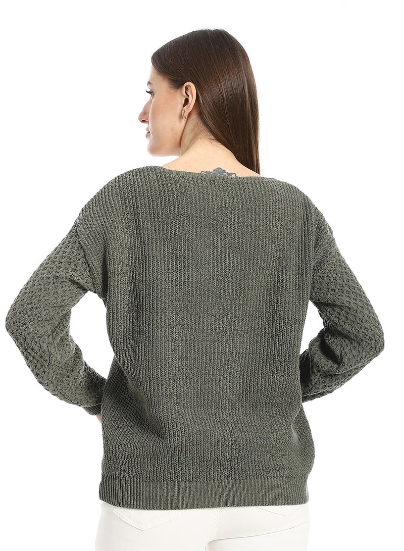 سيزار كارديجان صوف حريمي بزراير من الأمام - Image 4