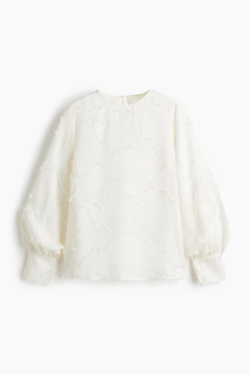 H&M Jacquard-weave blouse