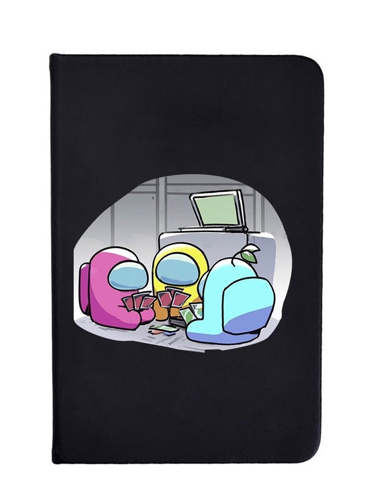 Nariele Among Us Black Matte Minimalist Cartoon Notebook