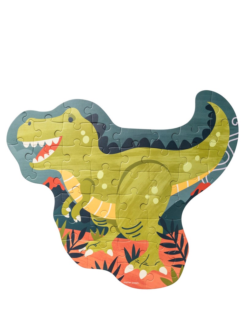 Stephen Joseph Shaped Jigsaw Puzzle Dino For Kids - Image 1