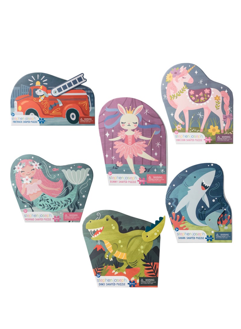 Stephen Joseph Shaped Jigsaw Puzzle Dino For Kids - Image 3