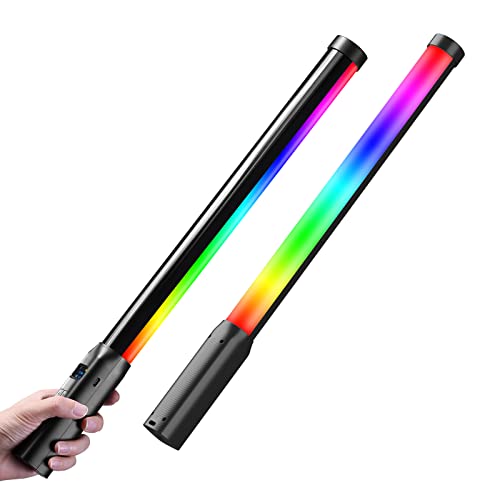 VIJIM Ulanzi VL119 RGB LED Light Wand, 360°RGB Video Wand Stick for Photography, 2600Mah Built-in Rechargable Cube Light, 2500-9000K Dimmable Camera Light W LCD - Image 1