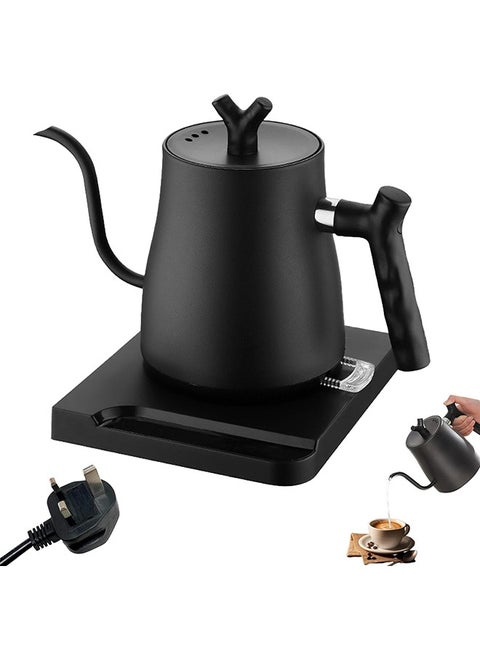 Electric Kettle 1L, 304 Stainless Steel Coffee and Tea Kettle, 1000w Fast Heating, Suitable for Hotels/Family Gatherings (Matte Black)