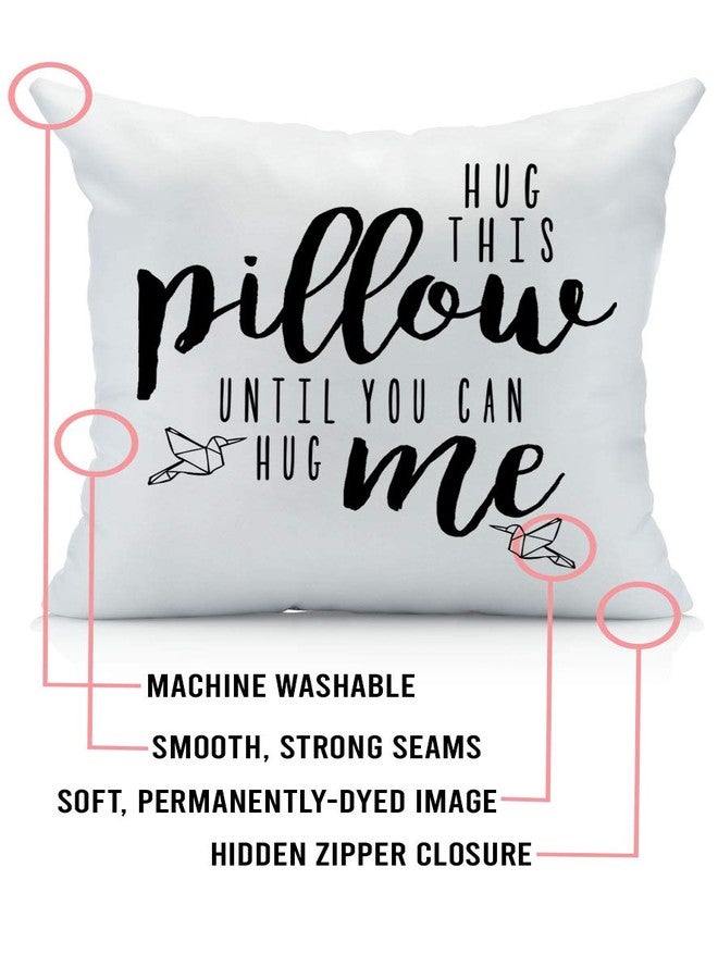 Oh, Susannah Hug This Pillow Until You Can Hug Me Pillowcase Box, Original Design, Long Distance Relationship Gifts, Sublimation Print, Throw (18x18, Black) - Image 3