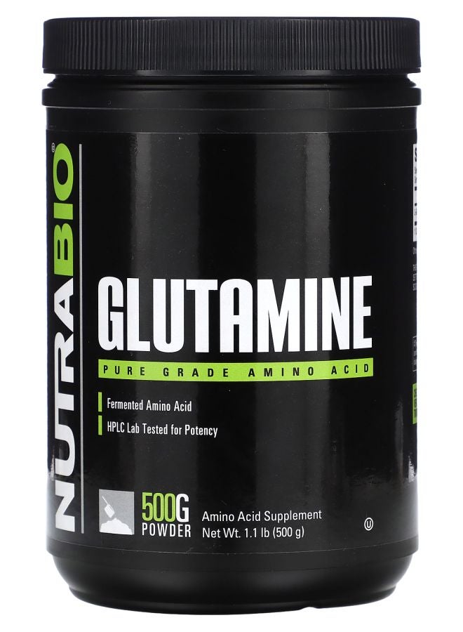 NutraBio Glutamine 1.1 lb (500 g)