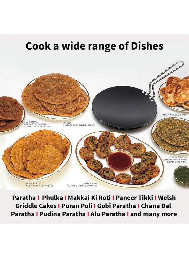 Hawkins هوكينز فوتورا 24 سم طاوة روتي، طاوة صلبة مؤكسدة، طاوة للاندكشن، سوداء (IART24) - Image 5