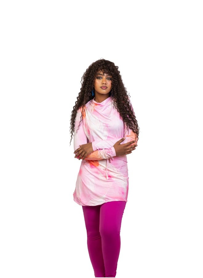 Qudra - Flamingo Vibes Burkini Top and Pants - Image 1