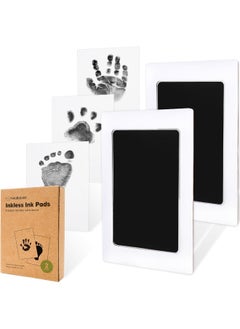 KeaBabies 2-Pack Inkless Baby Print Kit - Baby Ink Pads for Hands and Feet - Infant Hand and Footprint Kit - Baby Footprint Kit & Handprint Kit - Inkless Ink Pad for Baby Prints - Baby Prints Hands and Feet  - Image 1