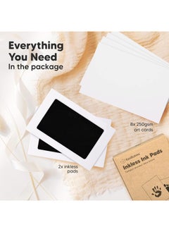 KeaBabies 2-Pack Inkless Baby Print Kit - Baby Ink Pads for Hands and Feet - Infant Hand and Footprint Kit - Baby Footprint Kit & Handprint Kit - Inkless Ink Pad for Baby Prints - Baby Prints Hands and Feet  - Image 3