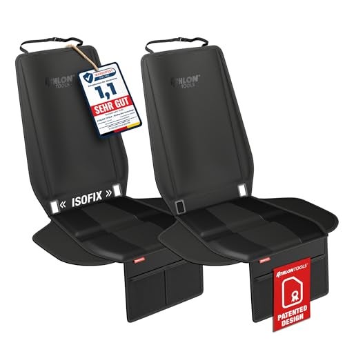 ATHLON TOOLS Child seat pad with Side Protection - Optimal fit - Isofix Compatible - Thickly Padded - for Child Seats, Infant Carriers and Booster Seats - Designed in Germany - Image 1