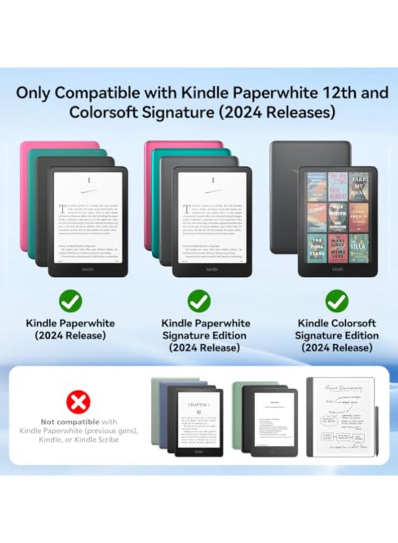 7 بوصة أوقد ورقة جديدة تغطي ، 12 كانون الأول / ديسمبر 2024 ذكي مع السكن التلقائي النوم / الاستيقاظ وظيفة ( أسود ) - Image 2