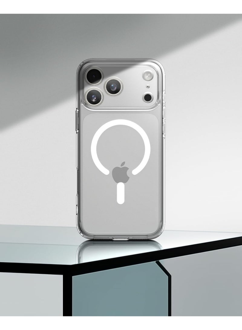 Spigen غطاء حماية Ultra Hybrid MagFit لجهاز iPhone 17 Pro Max مع MagSafe (2025) - شفاف أبيض - Image 2