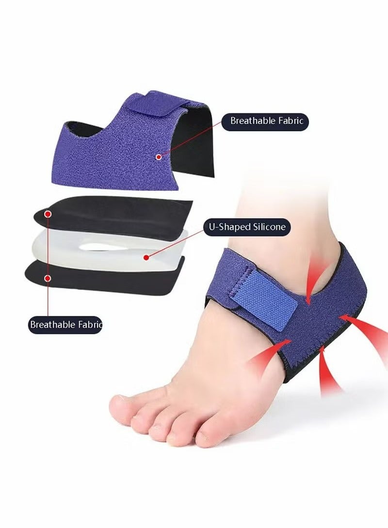 HAVEN 2 Pieces Plantar Fasciitis Socks with Arch Support Heel Protector for Plantar Fasciitis and Heel Pain Relief - Image 2