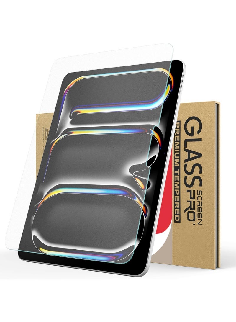 Captaintech ProCase Screen Protector for iPad Pro 11 Inch M4 2024, Tempered Glass Film Guard for A2836 A2837 A3006-1 Pack  - Image 1