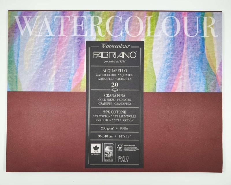 Fabriano Studio Watercolor Blocks CP 200 GSM 36 X 48 CM - Image 4