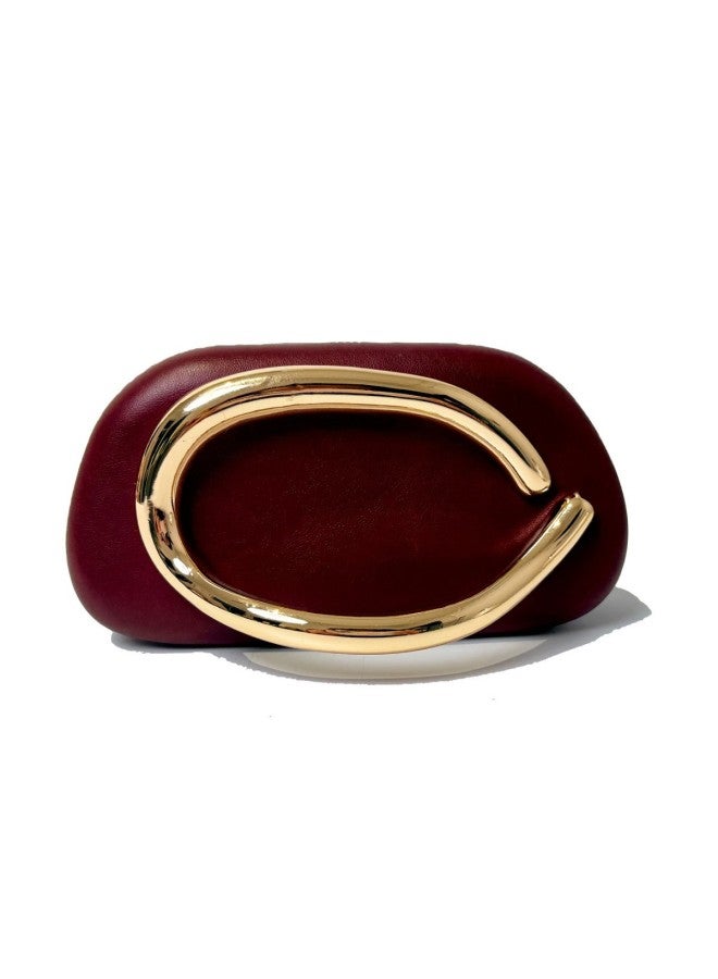 European And American Classic Round Box Hand-held Evening Bag Mini Small Bag Retro Metal Handlebar Chain Shoulder Crossbody Bag-Colour:Shell Rice - Image 3
