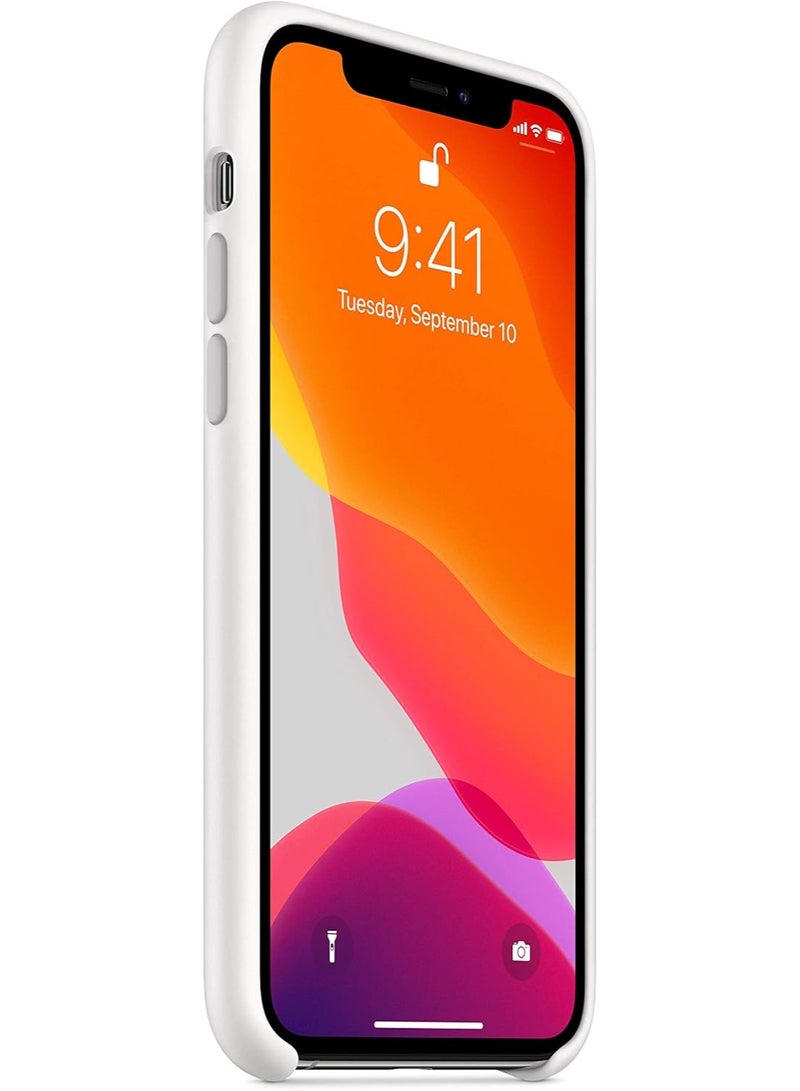 IPhone 11 Case Liquid Soft Silicone iPhone 11 Cover Shockproof Protective Phone Case for iPhone 11 White - Image 3